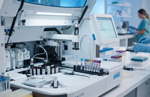 Medical laboratory equipment used for preventive care and routine health screenings to detect serious health problems early.