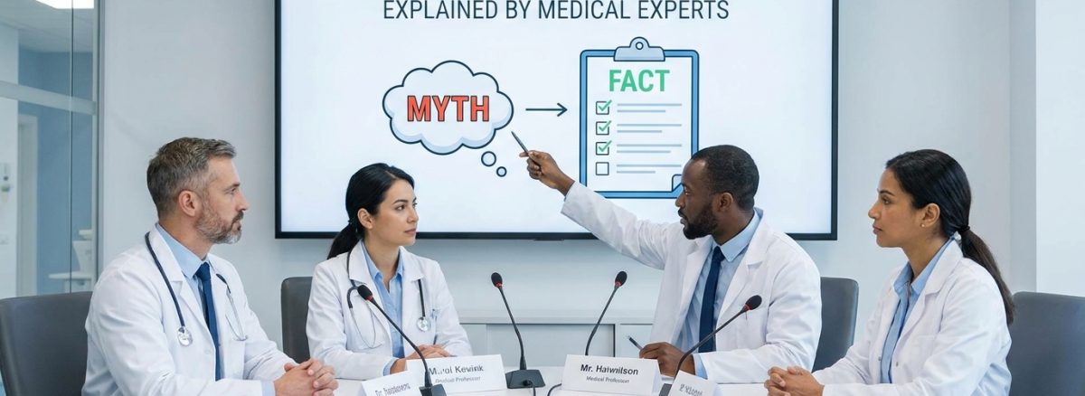 Medical experts explaining common myths about Testosterone Replacement Therapy.