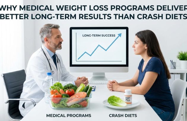 Medical weight loss programs provide personalized guidance for long-term weight management compared with crash diets
