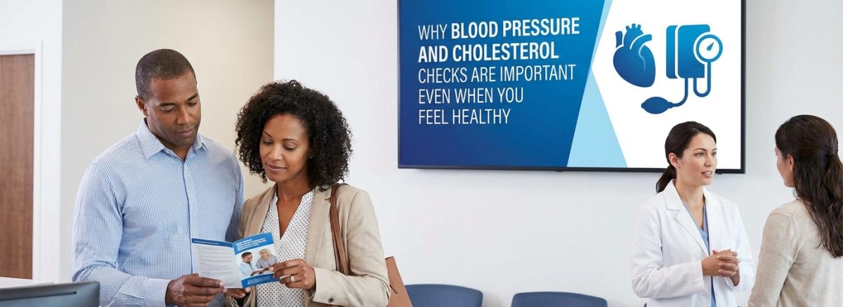 Blood pressure and cholesterol checks for preventive heart health