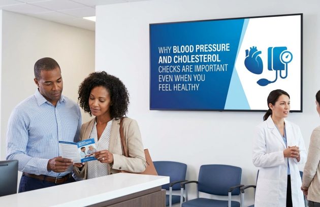 Blood pressure and cholesterol checks for preventive heart health