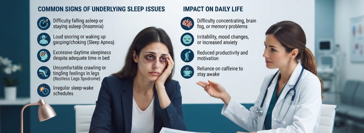 Persistent fatigue may be linked to an underlying sleep problem